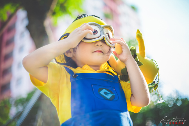 Nhiếp ảnh gia Huy Tưởng cho biết, Susu thích nhất là chiếc kính của minion