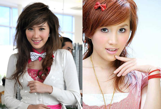 Bảo Thy thời mới nổi tiếng với hàm răng khấp khểnh, phong cách thời trang chưa định hình rõ nét.