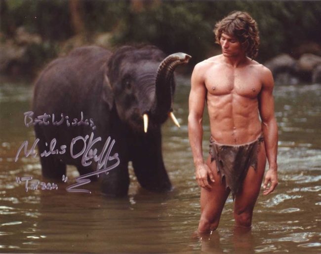 Một trong những diễn viên thủ vai Tarzan phiên bản năm 1981 là Miles O&#39;Keeffe cũng sở hữu một thân hình vạm vỡ và vô cùng quyến rũ. Ông cũng từng là một cầu thủ và từng theo học tại Học viện Không quân Hoa Kỳ.