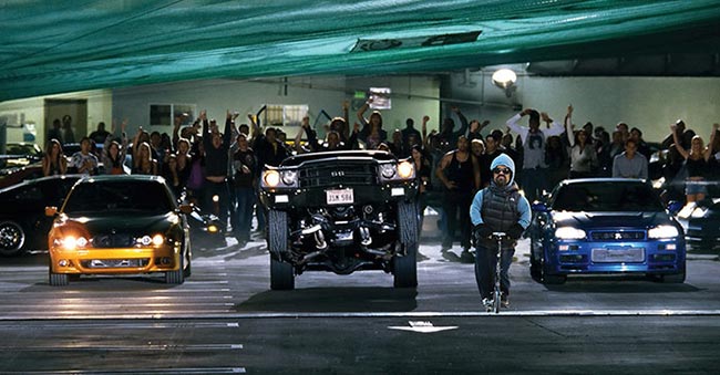 Cả trong phim đua xe Fast and Furious