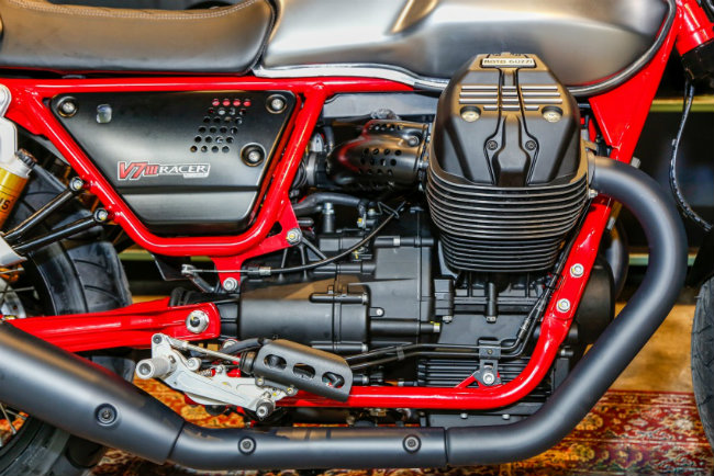 Hệ thống sức mạnh của V7 III Racer.