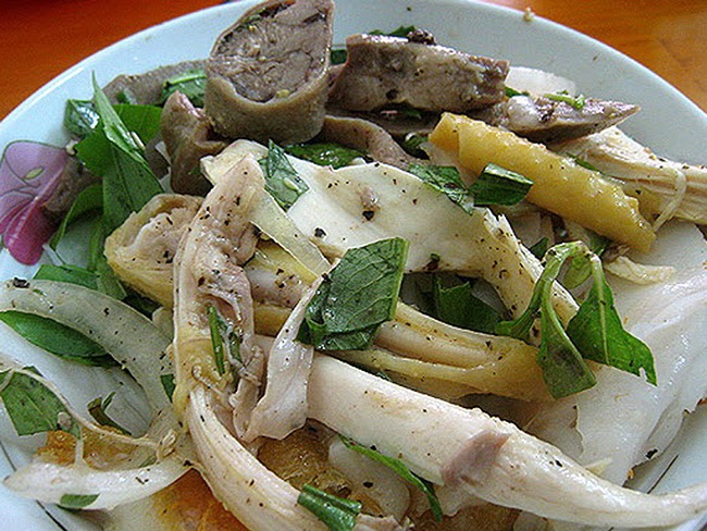 Bánh ướt lòng gà Lâm Đồng