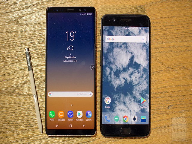 Samsung Galaxy Note8 ”tranh tài” cùng OnePlus 5