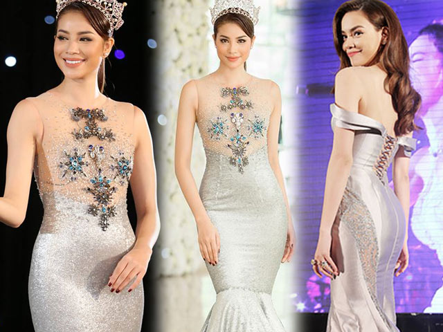 Váy ”mặc như không” của Phạm Hương hot nhất tuần này