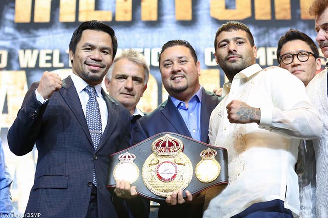 Tin nóng võ thuật 1/7: Đối thủ dọa kết thúc sự nghiệp của Pacquiao - 1