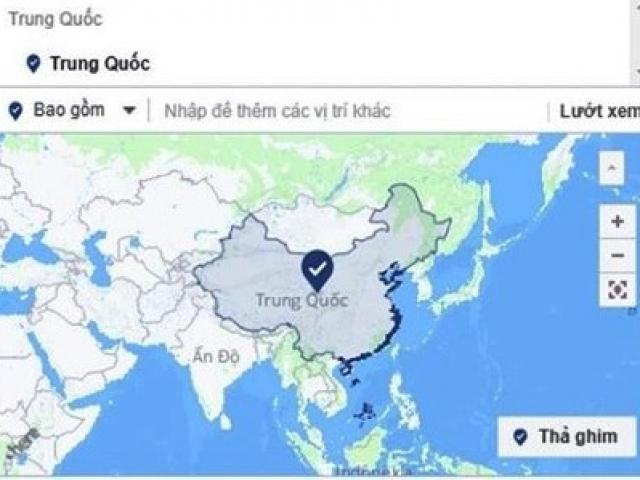 Yêu cầu Facebook làm rõ việc Hoàng Sa, Trường Sa nằm trong bản đồ Trung Quốc