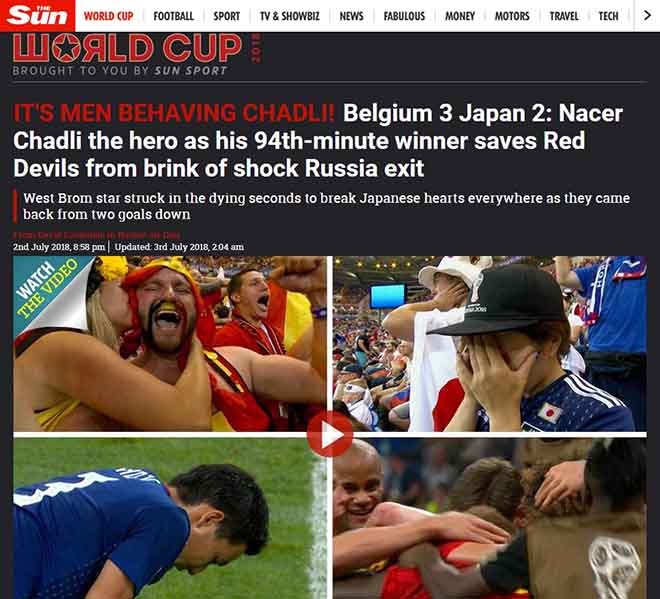 Kịch chiến World Cup Nhật Bản - Bỉ: Châu Âu choáng váng, khen “Samurai” thượng võ - 2