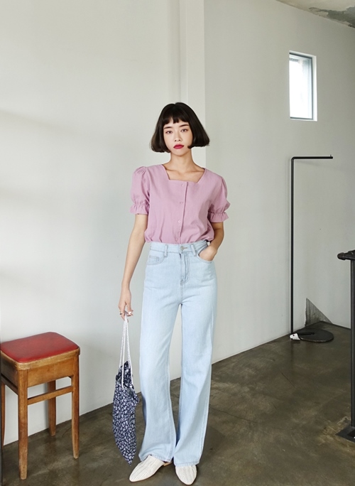 Che tay, vai mỡ nhờ váy áo cổ vuông xinh xắn - 3
