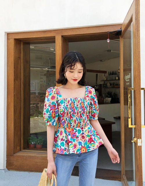 Che tay, vai mỡ nhờ váy áo cổ vuông xinh xắn - 9