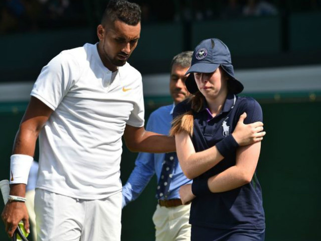 Cập nhật Wimbledon ngày 3: Kyrgios giao bóng như tên lửa, ball-girl khóc thét