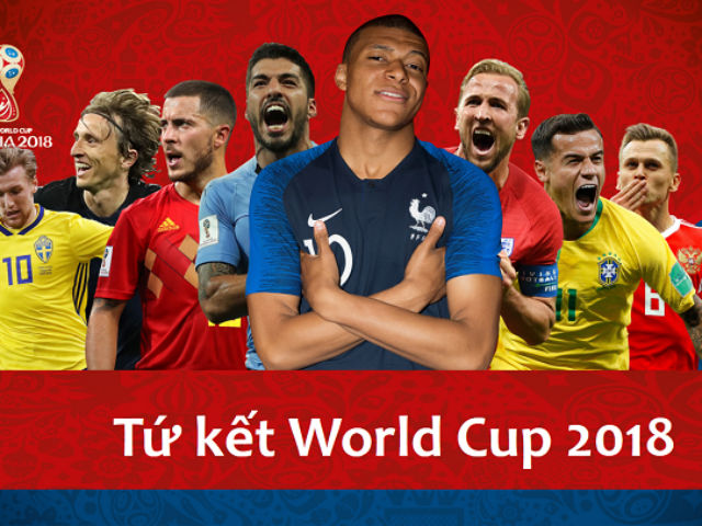 Tứ kết World Cup: Bát đại anh hùng tranh bá, sục sôi ngôi vương