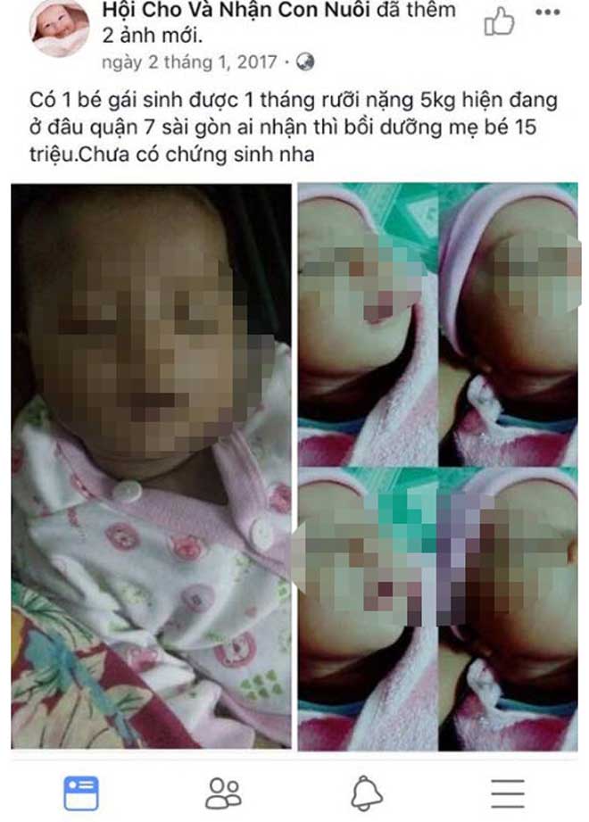 Cảnh giác với chiêu trò cho và nhận con nuôi trên mạng - 2