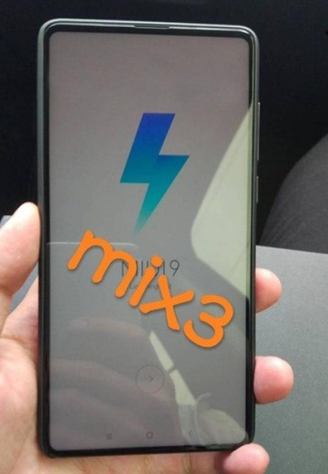Lộ ảnh Xiaomi Mi Mix 3 với thiết kế viền mỏng đỉnh cao - 1
