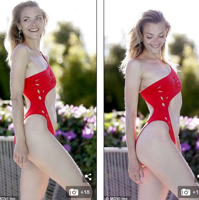 Hot girl Hollywood mặc bikini không lót khi xuống nước - 7