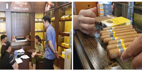 Kiểm tra 5 cửa hàng bán xì gà ở Hà Nội, thu giữ cả đống hàng dởm - 1