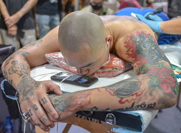 Clip: Ngắm hình xăm toàn thân bắt mắt tại lễ hội xăm hình ở Hà Nội - 3