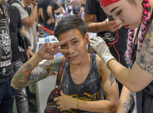 Clip: Ngắm hình xăm toàn thân bắt mắt tại lễ hội xăm hình ở Hà Nội - 5