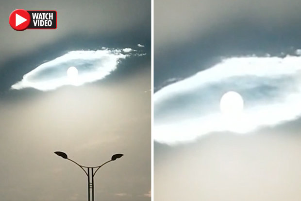 Video: Đám mây hình “con mắt của Chúa” khiến cư dân kinh ngạc - 1