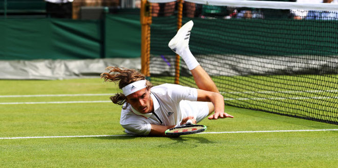 Clip hot Wimbledon: Federer - Nadal mất hình vì người Hy Lạp &#34;biết bay&#34; - 1