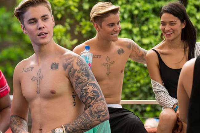 Người mẫu Úc Shanina Shaik cặp với Justin vào năm 2014 khi anh tạm chia tay Selena.