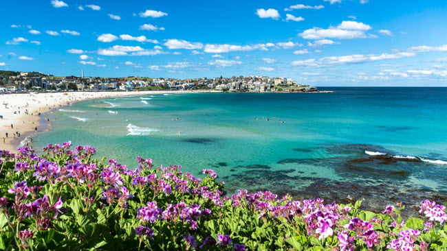 Bondi Beach, Australia: Nằm gần thành phố Sydney, bãi biển Bondi Beach là địa điểm lý tưởng để tận hưởng không khí tiệc tùng ngoài trời và tìm kiếm nững người bạn mới. Trong khi đó, sóng mạnh mang lại trải nghiệm cực đã cho người mê lướt ván.