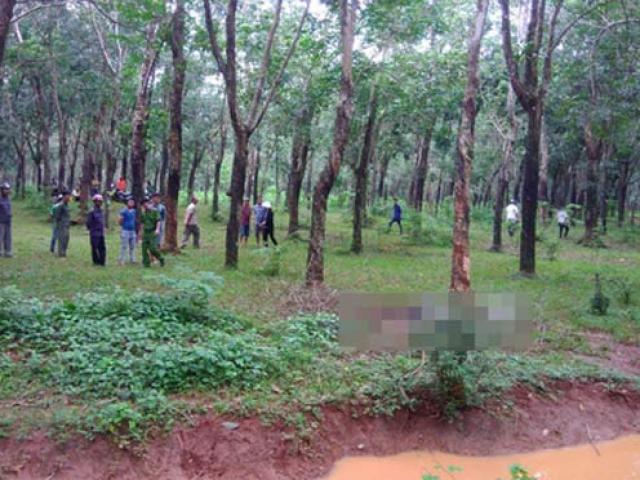 Pháp luật - Tá hỏa phát hiện thi thể cháy đen trong vườn cao su