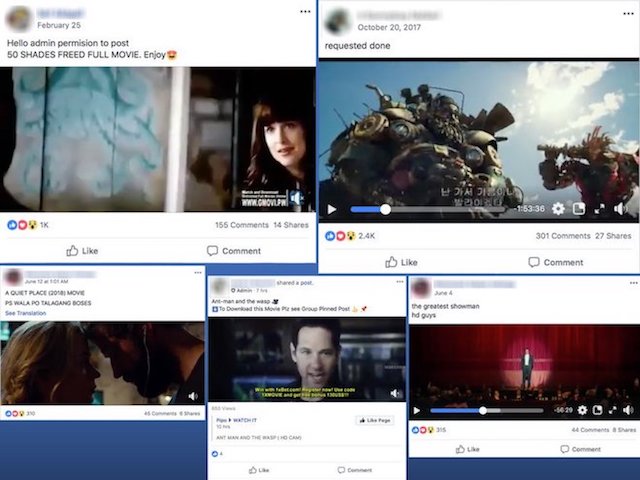 Facebook “bó tay” trước các nhóm chia sẻ phim lậu?