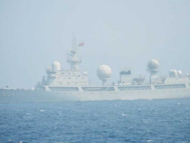 Tàu TQ bị phát hiện do thám cuộc tập trận hải quân lớn nhất thế giới