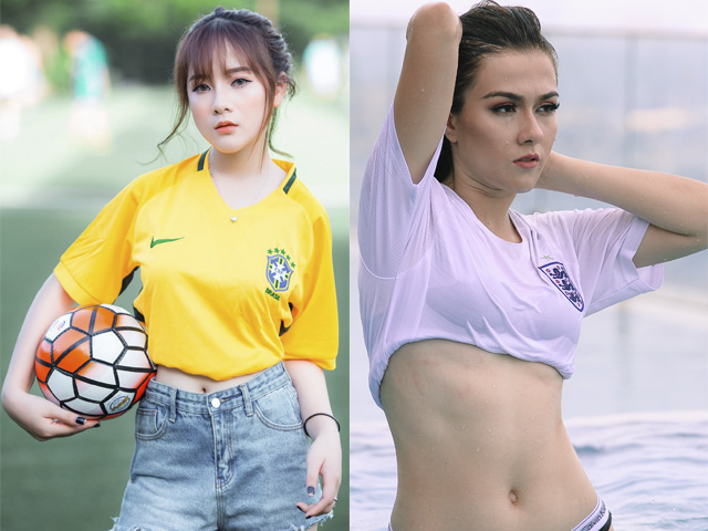 Chung kết World Cup: Hot girl Việt mê bóng đá thi nhau cổ vũ Croatia
