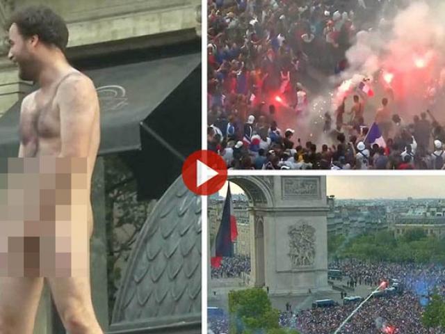 Bóng đá - Ấn tượng World Cup 16/7: Fan cuồng cởi sạch, Pháp – Croatia hai nửa thế giới