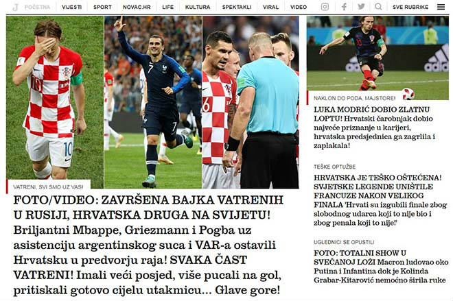 Croatia á quân World Cup 2018: Báo chí quê nhà tự hào, ca ngợi mốc son lịch sử - 4