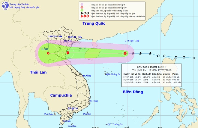 Bão số 3 di chuyển siêu nhanh, áp sát đảo Hải Nam - 1