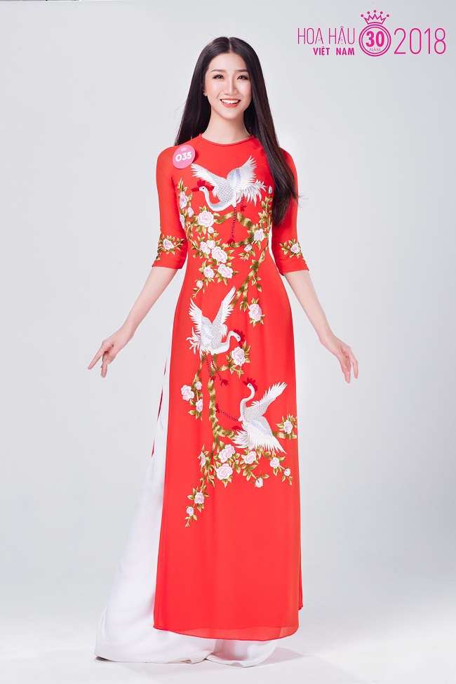 Thí sinh Hoa hậu Việt Nam (miền Bắc) mặc áo dài thanh lịch - 2