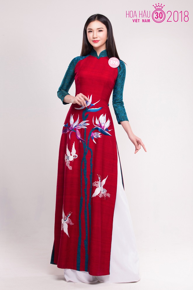 Thí sinh Hoa hậu Việt Nam (miền Bắc) mặc áo dài thanh lịch - 14