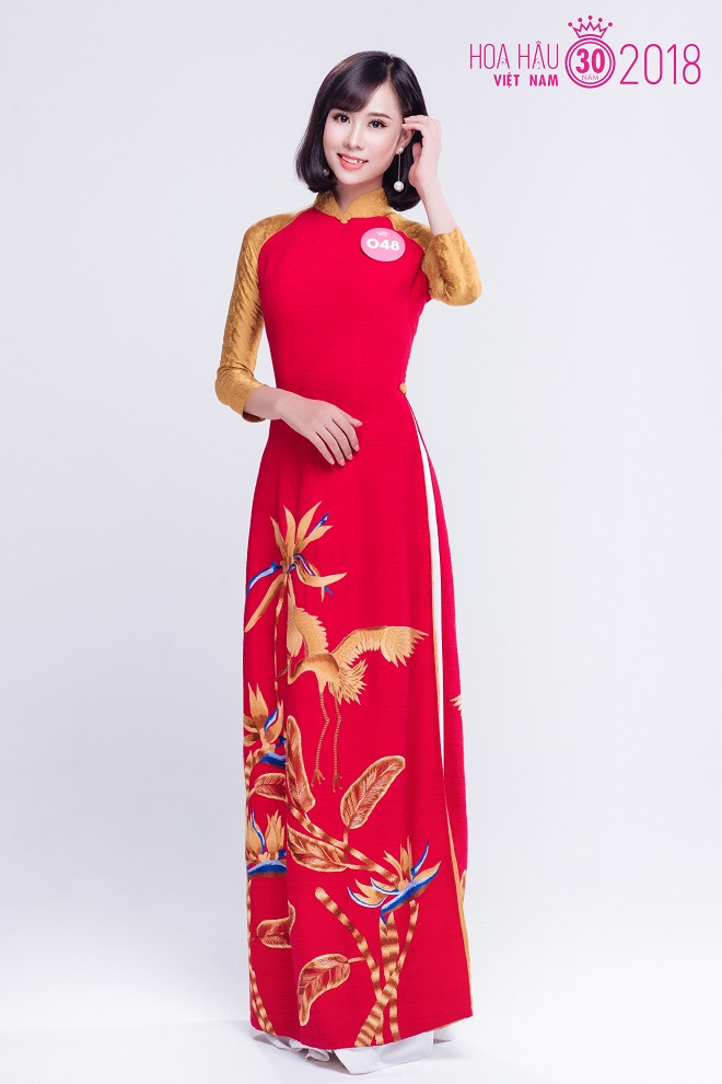 Thí sinh Hoa hậu Việt Nam (miền Bắc) mặc áo dài thanh lịch - 10