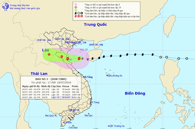 Bão số 3 áp sát đất liền, Thái Bình – Quảng Bình mưa to khắp nơi - 1