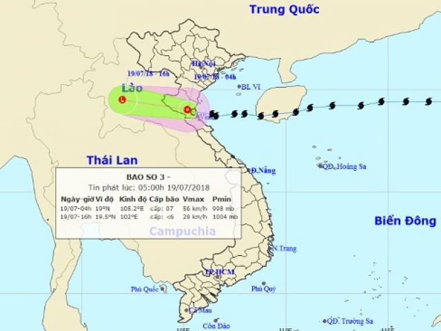 Diễn biến mới nhất cơn bão số 3 sau khi đổ bộ Thanh Hoá, Nghệ An