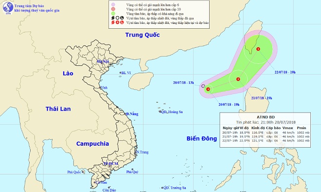 Bão Sơn Tinh vừa qua, Biển Đông lại xuất hiện áp thấp nhiệt đới - 1