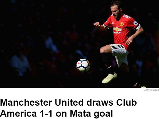 Bóng đá - MU - Mourinho ra quân hè: Báo chí ca ngợi Mata, khen "Gullit mới"