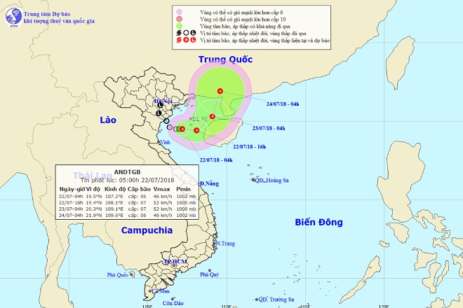 “Hậu duệ” bão số 3 mạnh thêm, Nam Định - Thanh Hóa mưa to - 1