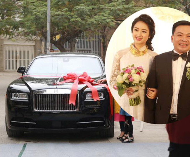 Thu Ngân được chồng tặng quà là xe Rolls-Royce có giá trị lên tới hàng chục tỷ đồng.