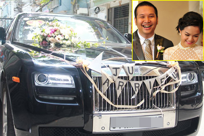 Xe rước dâu trong đám cưới của ông bầu Quang Huy và ca sĩ Phạm Quỳnh Anh năm 2012 là một chiếc Rolls-Royce Ghost có biển số nước ngoài. Được biết siêu xe này khi về Việt Nam được dội lên gần chục tỷ đồng.