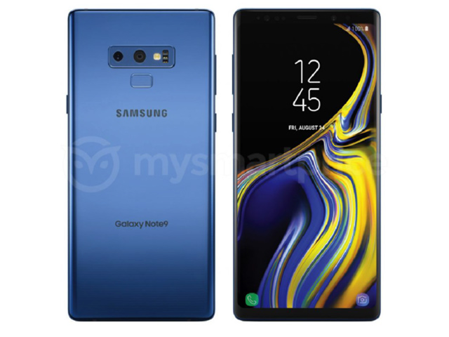 Galaxy Note 9 lộ diện với màu xanh san hô mát mắt