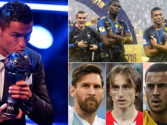 Cầu thủ hay nhất 2018: Messi yếu thế, Ronaldo lung lay ngai vàng