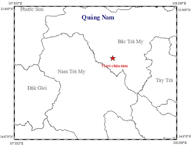 Thủ phạm gây ra động đất liên tiếp ở Quảng Nam
