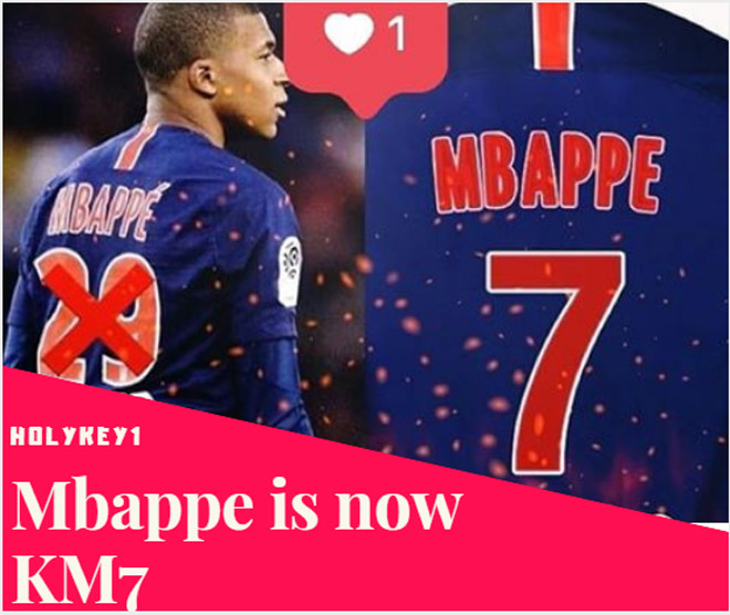 "Vua World Cup" Mbappe ra mắt áo số 7 PSG: Sẽ viết sử như Ronaldo? - 1
