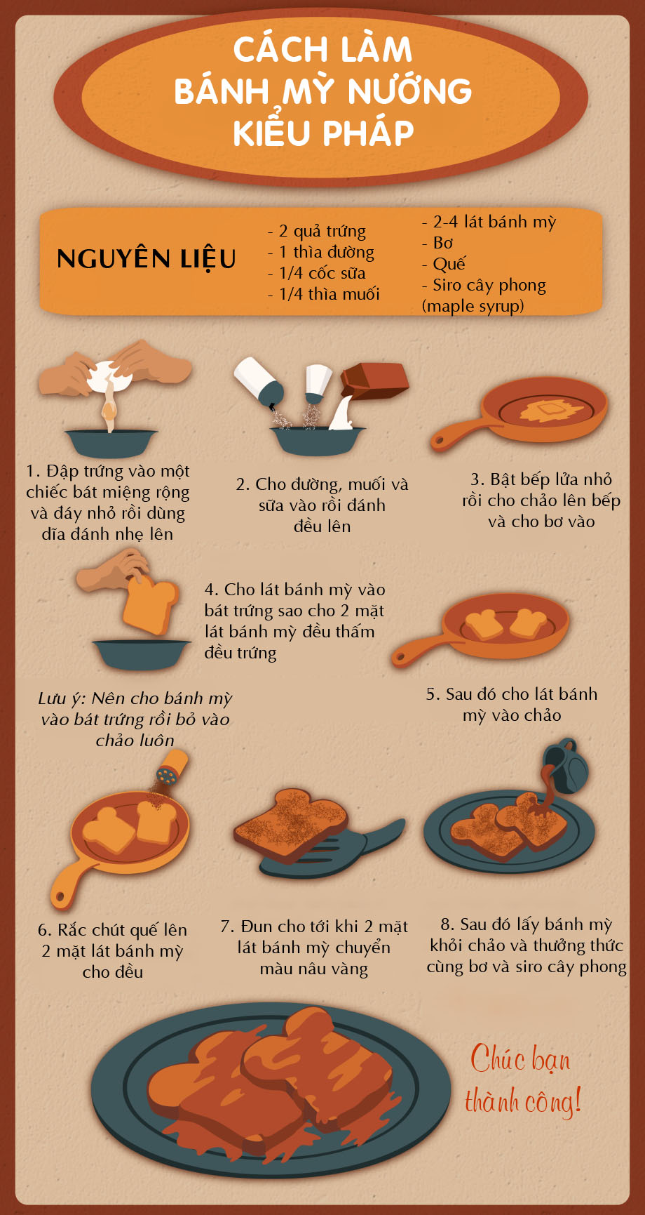 Nhanh gọn lẹ với bánh mỳ nướng đúng chuẩn Pháp “ngon bá cháy” - 1