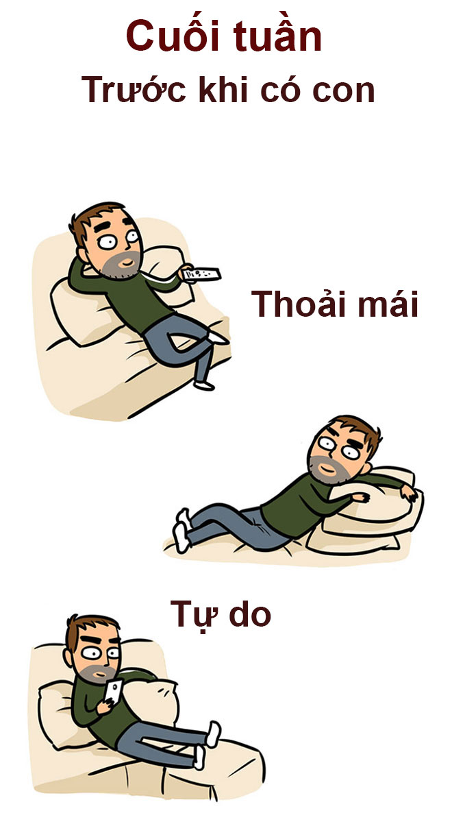 Đàn ông trước và sau khi có con khác nhau thế nào! - 3