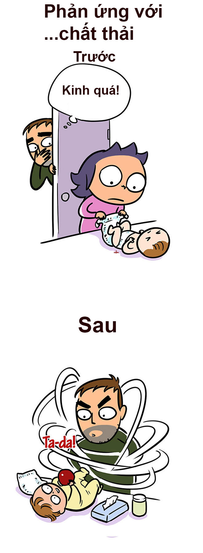 Đàn ông trước và sau khi có con khác nhau thế nào! - 2