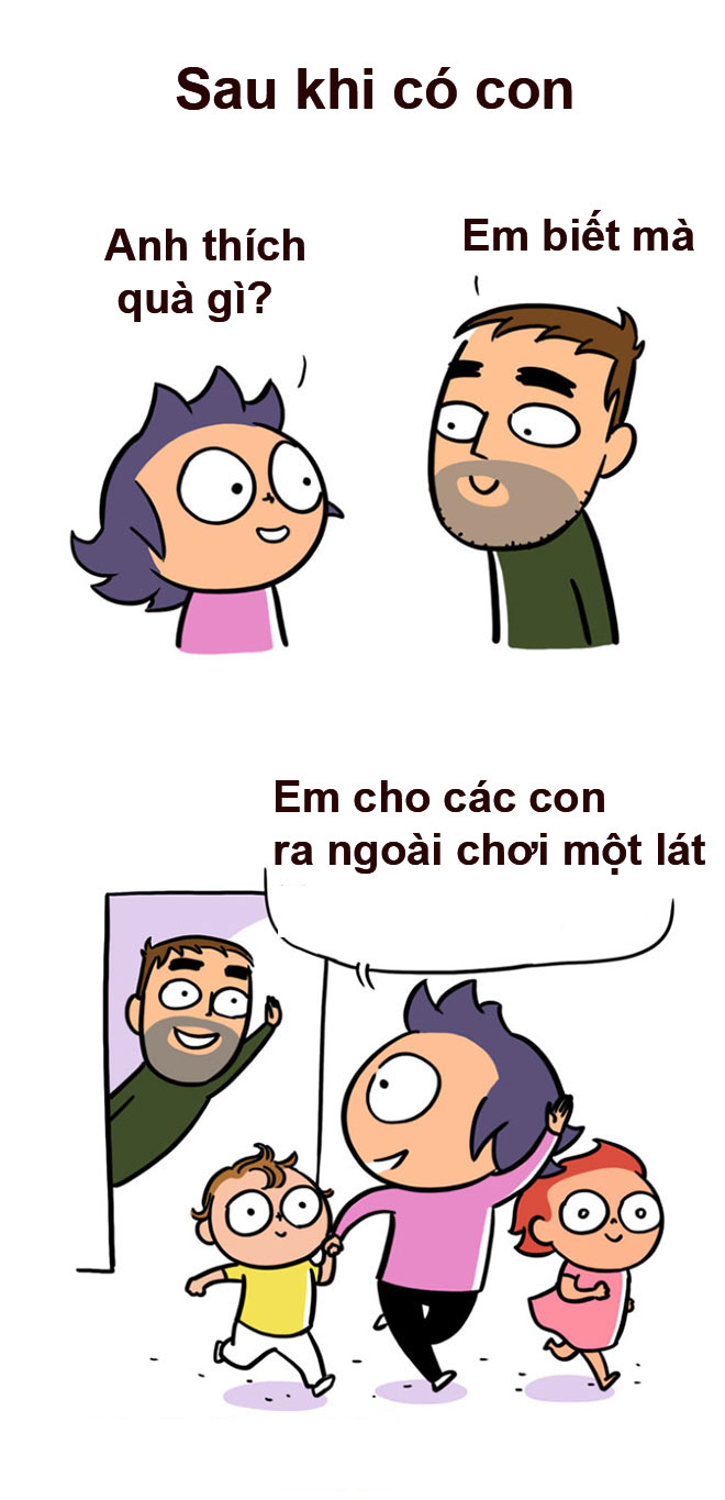 Đàn ông trước và sau khi có con khác nhau thế nào! - 5